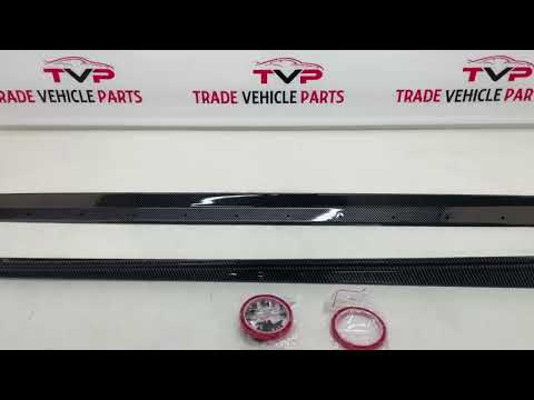 Fits BMW 3 Series G20 G21 2019-2022 Side Skirts Extension Carbon Look video