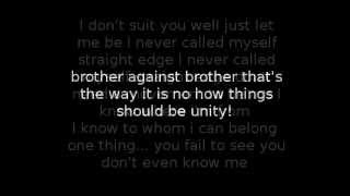 Ryker&#39;s Brother against brother (with lyrics)