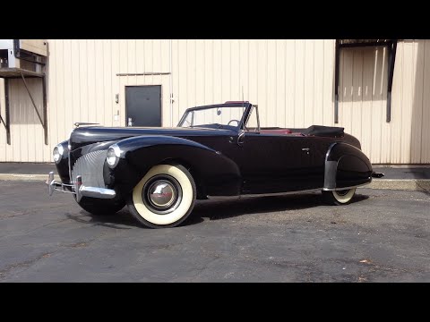 1940 Lincoln Zephyr V-12 V12 Convertible in Black on My Car Story with Lou Costabile