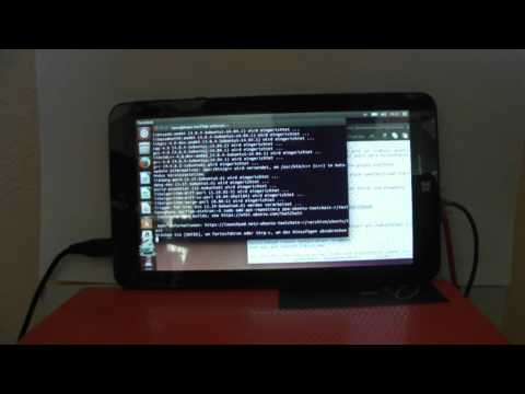 Linux Ubuntu with Windows Tablet-bluetooth Wifi,Touvhpanel works