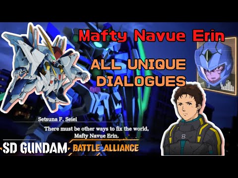 【SDガンダム バトルアライアンス】Mafty Navue Erin (マフティー・ナビーユ・エリン) All Unique Interactions