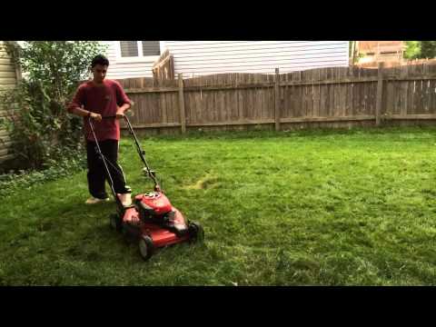 Rajal Rizvi & Sabika Rizvi cutting grass 07/28/2015