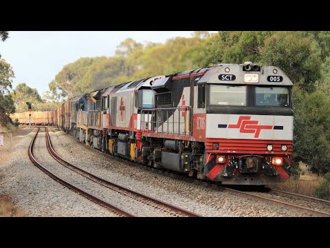 Qube's QBX006 runs through South Australia on SCT Train
