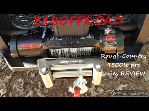 Rough Country 9500lb pro series winch review.