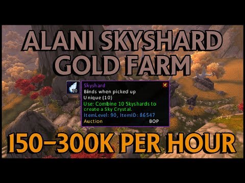 WoW BFA 8.1 Gold Guide - Skyshard Group Farm - 50-100k p/h