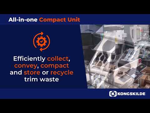 Unité compacte d'aspiration de lisières sur machine