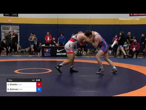74 Kg Round Of 32 - Joshua Shields, Sunkist Kids Wrestling Club Vs Sam Bollman, Arkansas