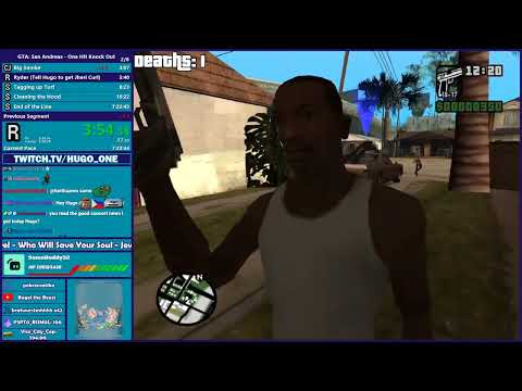 GTA:SA One HP OHKO Speedrun & Learning GTA V 100%