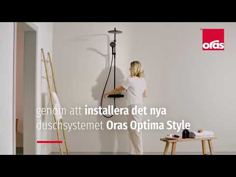 Takduschset Oras Optima Style med Termostatblandare