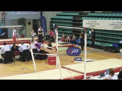 Alison Faure (2004) Barres - Championnats de France Espoir 2016