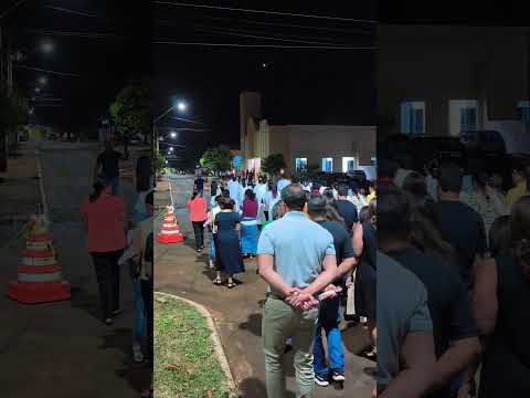 Caminhando nos tapetes decorados. Corpus Christi 4/6/2026 Cachoeira Dourada GO #igreja