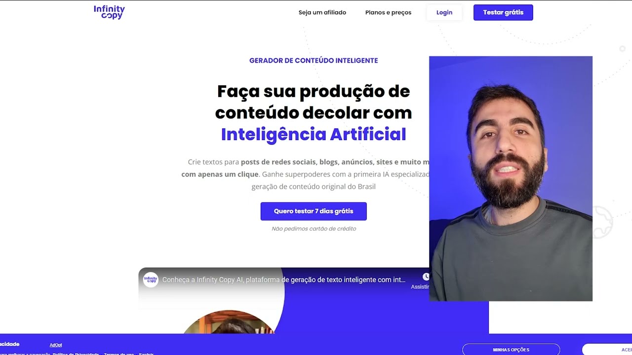 [Novo 2022] Crie textos para redes sociais com inteligência artficial | Infinity Copy