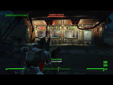 Fallout 4 - Defending Nuka World Red Rocket against gunner attack