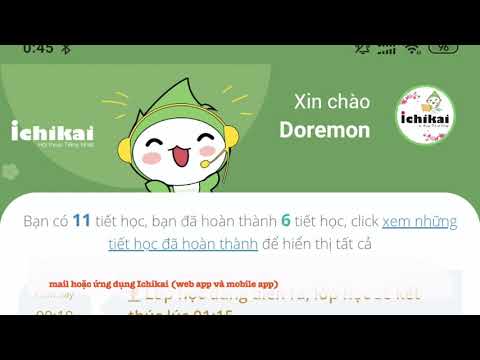 Hướng dẫn vào lớp học Ichikai bằng điện thoại Android