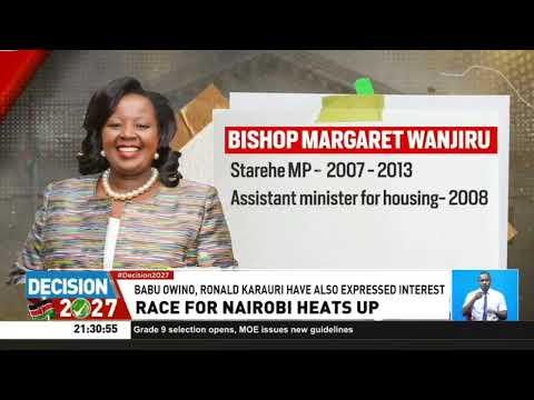 Bishop Margaret Wanjiru announces her intention to unseat Governor Johnson Sakaja