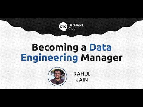 Becoming a Data Engineering Manager - Rahul Jain - YouTube