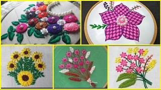 Beginner friendly hand embroidery designs for dresses / easy hand embroidery designs #handembroidery