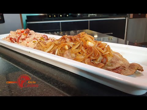 En tu Cocina - Arroz con Frijoles y Carne en Bistec