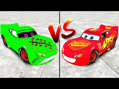 GTA 4 ZOMBIE McQueen vs Lightning McQueen Crash Testing #1