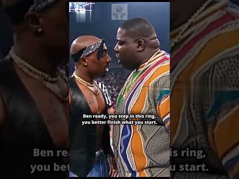 TUPAC VS BIGGIE WRESTLING MATCH FACE OFF 1998!