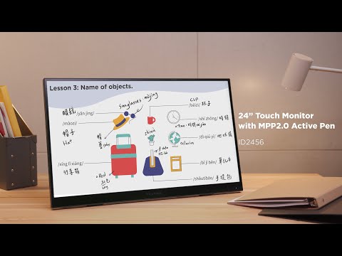 ViewSonic ID2456 Touch Monitor | 24” Touch Monitor with MPP2.0 Active Pen