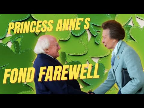 Princess Anne’s fond farewell to President Higgins of Ireland