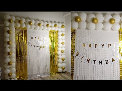 Birthday decoration ideas at home/ how to decorate birthday party at home