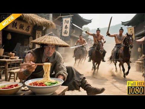 2025最新動作大片：恶霸刁難吃麵小夥，不料小夥天生神力，一拳打飛恶霸10仗遠  ⚔️  抗日  MMA | Kung Fu | 甄子丹