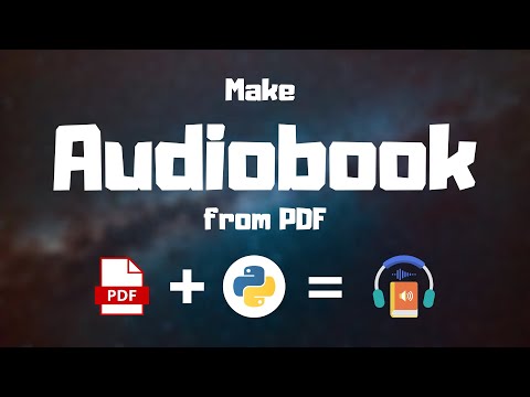 Make Audio book from any PDF using Python | Python...