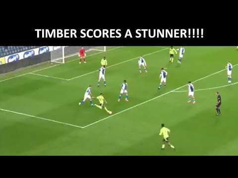 Jurrien Timber Scores A Screamer for Arsenal U21's against Blackburn!!! Goal Highlight!!!