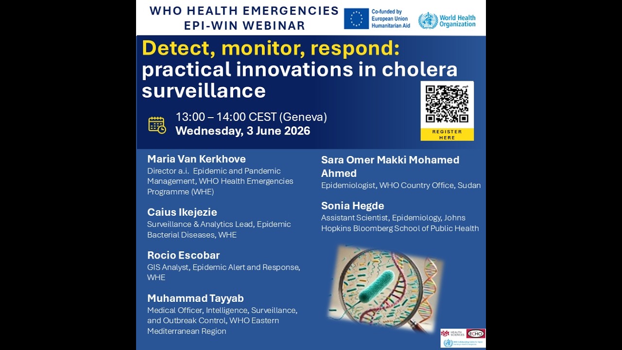 WHO EPI-WIN :  Practical Innovations in Cholera Surveillance