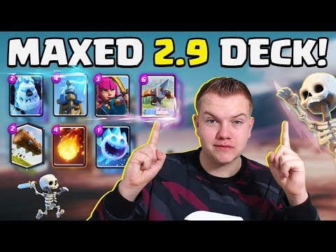MAXED DECK! 2.9 Quick X-Bow Tesla Cycle Deck LIVE Ladder Gameplay!