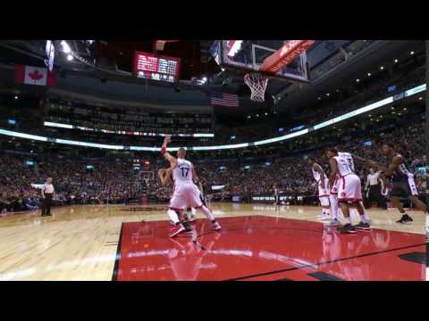 Kyle Lowry Rejects Brook Lopez   Nets vs Raptors   January 13, 2017   2016 17 NBA Season