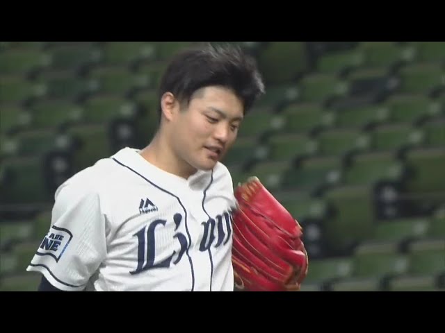 Majestic - 埼玉西武ライオンズ 松本航 ビジター ユニフォーム M サード プロ野球 Majestic - 埼玉西武ライオンズ 松本航 ビジター ユニフォーム M