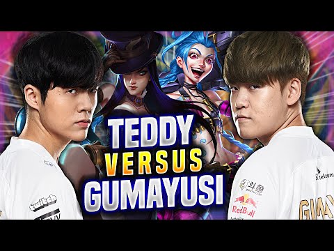 GUMAYUSI vs TEDDY! - T1 Gumayusi Plays Jinx ADC vs AF Teddy Caitlyn! | Preseason 2022