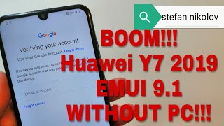 BOOM!!! Huawei Y7 2019 DUB-LX1. Remove Google Account, Bypass FRP.