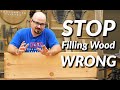 Beginner Wood Filling Mistakes | How to Fill Cracks and Gaps