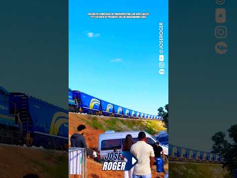 CHEGADA DA COMPOSIÇÃO DA TRANSNORDESTINA COM NOVOS VAGÕES HTT'S EM #quixeramobim#ceará#viral#shorts