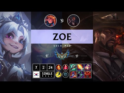 Zoe Mid vs Lucian: Rampage - KR Challenger Patch 14.15