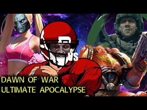 Dawn of War Ultimate Apocalypse: 3 vs 3 Chaos Space Marines, Tau vs Space Marines, Imperial Guard