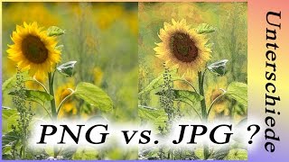 Der Unterschied:   JPG & PNG (RAW/DNG), für Anfänger!