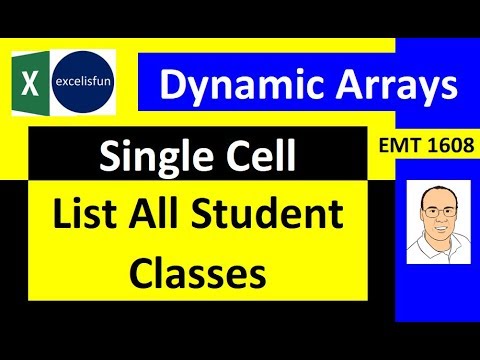 Comprehensive Excel Dynamic Array Formula Lesson The Power of Array Formulas EMT 1516