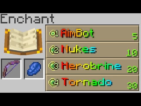 Minecraft with CRAZY New Enchantments!