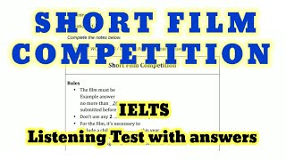 Download lagu SHORT FILM COMPETITION | IELTS LISTENING TEST WITH ANSWERS | #ieltslistening mp3 Download lagu SHORT FILM COMPETITION | IELTS LISTENING TEST WITH ANSWERS | #ieltslistening mp3