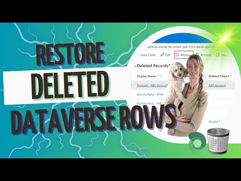 How to Recover Deleted Dataverse Rows Using Recycle Bin