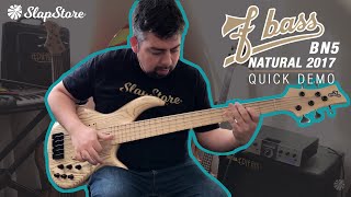 Video thumbnail for Quick Demo: F Bass BN5 Natural 2017 (ft. @riggoolmedo) by SlapStore