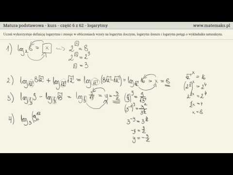 Matura podstawowa - kurs - logarytmy
