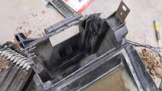 Pulling the dash on an 1988 Mercury Cougar, Heater Core Replacement and carpet install