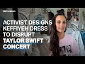 Activist designs keffiyeh dress to disrupt Taylor Swift concert