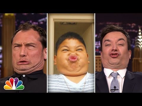 "Tonight Show Funny Face Off" with Jude Law